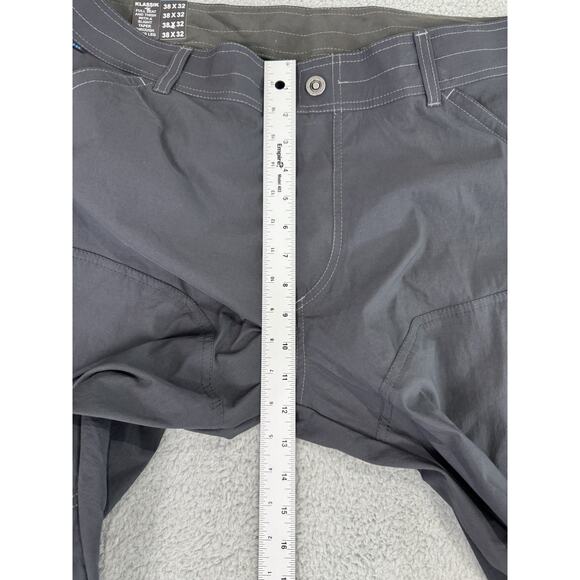 KÜHL Renegade Pants Men’s 38x32 Carbon Gray Outdoor Hiking Klassik Fit Tapered - Picture 10 of 16